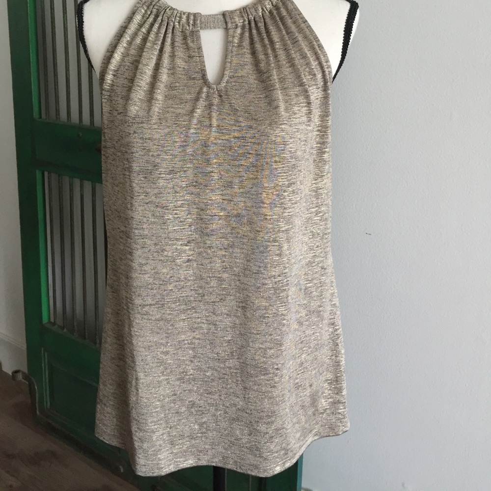 INC - International Concepts Metallic Knit Top